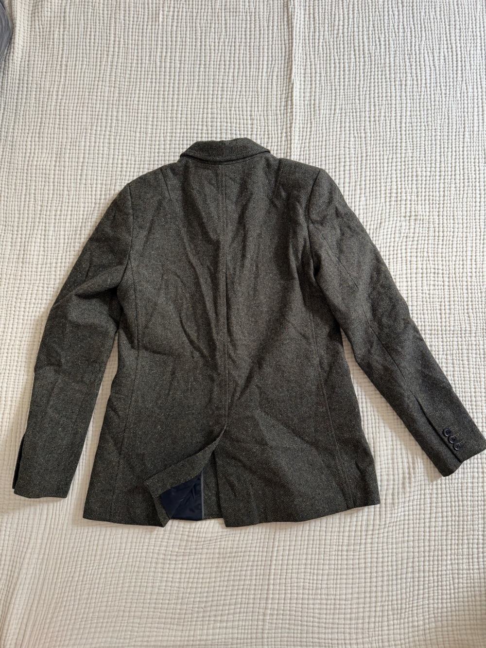 Banana Republic Dark Gray Herringbone Blazer